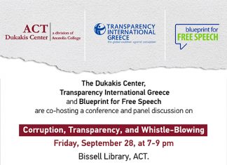 “Corruption, Transparency and Whistle-blowing”