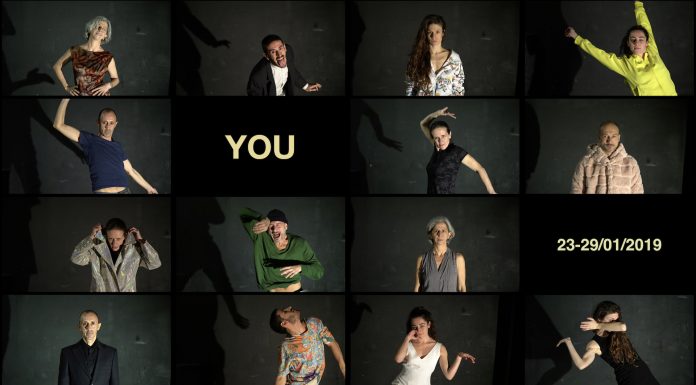 YOU ΕΡΜΙΡΑ ΓΚΟΡΟ 23-29 Ιανουαρίου 2019 Θέατρο ΡΟΕΣ 1 θεατής 7 χορευτές 20 θεματικές ενότητες 30 μουσικά κομμάτια