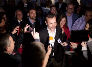 Εγκαίνια εκλογικού κέντρου της παράταξης «ΝΑΙ στη ΘΕΣΣΑΛΟΝΙΚΗ» με επικεφαλής τον υποψήφιο δήμαρχο Κωνσταντίνο Ζέρβα.