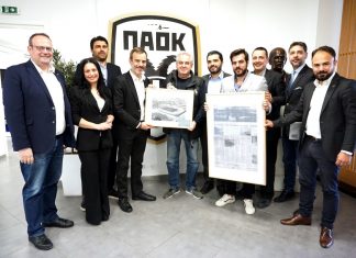 Συνάντηση του υποψήφιου δημάρχου Κωνσταντίνου Ζέρβα με στελέχη της διοίκησης του ΠΑΟΚ.