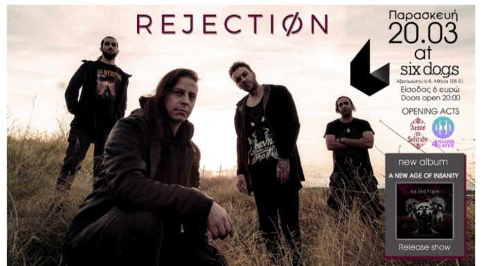 REJECTION – “A new age of insanity” release show @ six d.o.g.s.