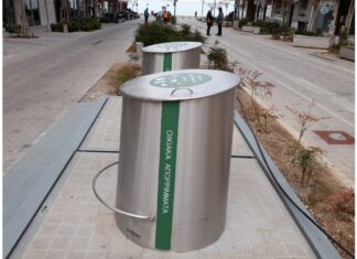 Δόθηκαν σε χρήση από το Δήμο Θεσσαλονίκης οι πρώτοι υπόγειοι κάδοι στο κέντρο της πόλης