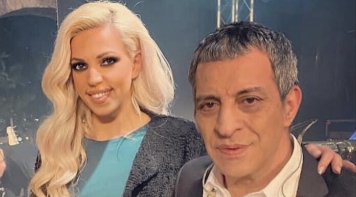 Χριστίνα Θεωνά: Στα γυρίσματα του μοναδικού ντουέτου της με τον Θέμη Αδαμαντίδη