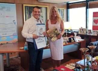 Συνάντηση της Μαρίνας Πατούλη με τον Λευτέρη Καλλινικίδη