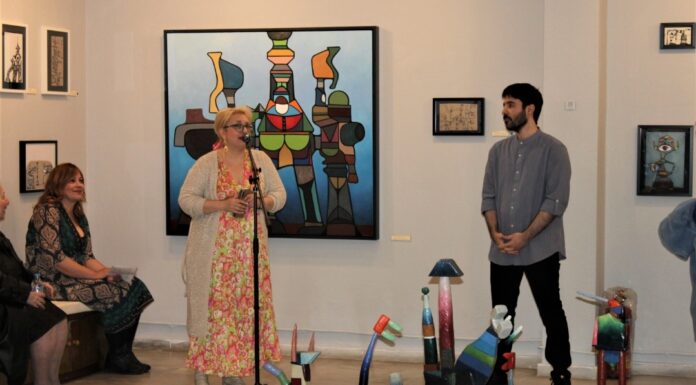 Εγκαίνια έκθεσης ζωγραφικής, γλυπτικής και σχεδίου του Χαρίτωνα Παπαδόπουλου, με τίτλο «Μηχανές»