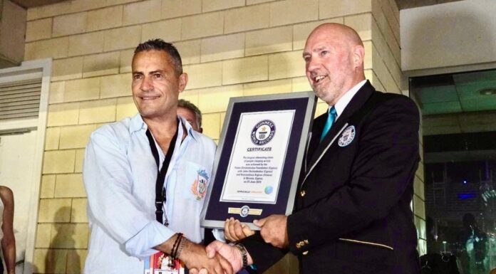 Η Κύπρος μαζί με το Yianis Christodoulou Foundation και τον Κωνσταντίνο Αργυρό έσπασαν το ΡΕΚΟΡ ΓΚΙΝΕΣ