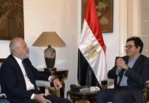 Συνάντηση του Πρέσβεως Νικολάου Παπαγεωργίου με τον Υπουργό Πολιτισμού της Αιγύπτου Dr Ahmed Fouad Hanno