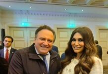 Ο Κυριάκος Μαριδάκης συναντήθηκε με την Πρέσβη των ΗΠΑ Kimberly Guilfoyle