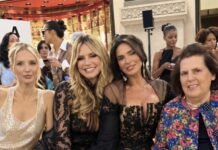 Η Celia Kritharioti στο Vogue World Milano με την Heidi Klum
